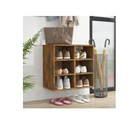 Schoenenkast 52,5x30x50 cm gerookt eikenkleurig820508