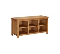 Étagère À Chaussures 90x37x45 Cm Bois De Chêne Solide - Vidaxl