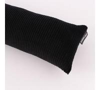SCHÖNER LEBEN. Boudin de porte en coton côtelé noir - Différentes tailles au choix : 80 cm