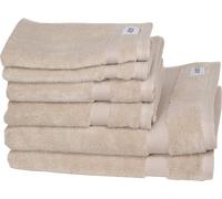 SCHÖNER WOHNEN Collection Serviette CUDDLY Natur Lot de 6 (2x 140x70 cm / 2x 100x50 cm / 2x 50x30 cm)