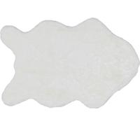 SCHÖNER WOHNEN-Collection Tapis moderne en fourrure synthétique TENDER Blanc 60 x 90 cm