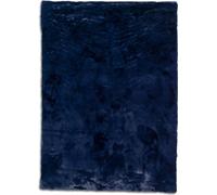 SCHÖNER WOHNEN-Collection Tapis moderne en fourrure synthétique TENDER bleu nuit 80 x 150 cm