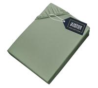 SCHÖNER WOHNEN Drap Housse 160 x 200 Coton Vert - Drap-Housse 140x190 Bonnet 30 - Housse de Couette pour Matelas jusqu'à 30cm - certifié Oeko-Tex - Linge de Lit pour Maison - Doux et Confortable