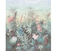 Schöner Wohnen-Kollektion Fairytale 366716 Papier peint photo avec fleurs et plantes colorées en vert pastel 3,00 x 2,65 m