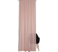 Schöner Wohnen Kollektion Solid Rideau 130 x 250 cm - Rideau semi-transparent Rose - Rideau de salon - Rideau décoratif - Curtains