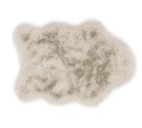 Schöner Wohnen Kollektion Tapis en Fausse Fourrure de Haute qualité Moelleux - Tapis Salon - Tapis Velours Agneau - Peau déco Shape Beige 55 x 80 cm