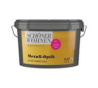 SCHÖNER WOHNEN Peinture effet métal doré 2,5 l