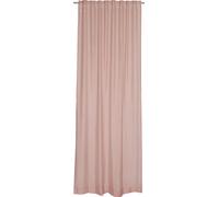 Schöner Wohnen Rideau avec bande à passants cachée Solid Couleur rose Taille 130x250cm