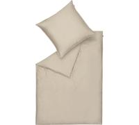 Schöner Wohnen Satin Garniture de lit Pure Couleur sable Taille 200x200cm
