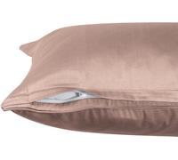 Schöner Wohnen Taie d'oreiller en satin simple Pure Couleur rose Taille 40x80cm