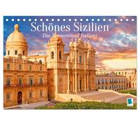 Schönes Sizilien: die Sonneninsel Italiens (Tischkalender 2026 DIN A5 quer), CALVENDO Monatskalender: Sizilien: Sehnsucht nach Sonne, Strand und Meer
