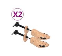 vidaXL Embauchoirs 2 paires Pointure 41-46 Bois de pin massif
