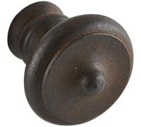 SCHÖRGHOFER Duke 1668-25/4 Bouton de meuble en fer vieilli ciré Ø 25 mm Profondeur 60 mm