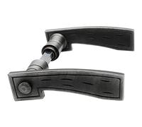 SCHÖSSWENDER 2016100 Paire de poignées ELGA 18 mm Noir passivé