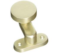 SCHÖSSWENDER bouton de porte ø 50 mm, fixe coudée flachform rivetées en aluminium argenté anodisé, 20022700