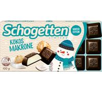 Schogetten Macaron à la noix de coco limited Edition Chocolat noir noble 100g