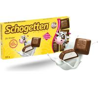 Schogetten Pour Enfants Chocolat au Lait Alpin avec Crème de Lait 100g