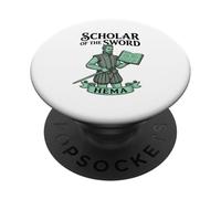 Scholar of The Sword Hema traite l'escrime Historique PopSockets PopGrip Adhésif