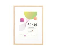 Scholar Tree Cadre photo 30x40 - 1 pack Chêne, cadre photo 12x16, cadres photo en bois avec support A4, avec suspension murale