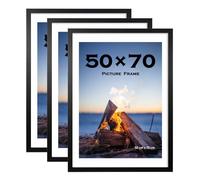 Scholar Tree Cadre photo noir 50x70 cm, lot de 3, cadre photo mural suspendu