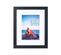 Scholar Tree Cadres photo noirs 25,4 x 20,3 cm, cadres photo en bois 25,4 x 20,3 cm avec support pour cadre 17,8 x 12,7 cm pour présentation au sol et montage mural..