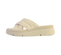 Scholl Bali Cross - Sandales compensées cuir femme blanc cassé 38