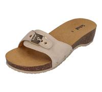 Scholl Chaussures pour femme - Mules Pescura Heel Cork - Blanc cassé, Blanc cassé., 39 EU