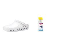 Scholl Clog Evo Blanc + Semelles Antistatiques avec Memory Cushion pour Clog Evo - Blanc/Marron