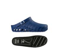Scholl Clog Evo Bleu + Semelles Pro Antistatiques avec Memory Cushion pour Clog Evo - Bleu/Noir