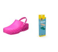 Scholl Clog Evo Fuchsia + Semelles Anatomiques et Antistatiques pour Clog Evo - Fuchsia/Marron