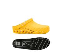 Scholl Clog Evo Jaune + Semelles Pro Antistatiques avec Memory Cushion pour Clog Evo - Jaune/Noir