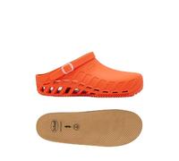 Scholl Clog Evo Orange + Semelles Anatomiques et Antistatiques pour Clog Evo - Orange/Marron