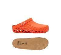 Scholl Clog Evo Orange + Semelles Anatomiques et Antistatiques pour Clog Evo - Orange/Marron