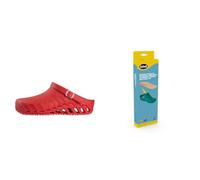 Scholl Clog Evo Rouge + Semelles Anatomiques et Antistatiques pour Clog Evo - Rouge/Marron