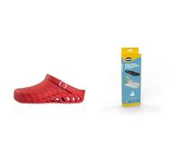 Scholl Clog Evo Rouge + Semelles Pro Antistatiques avec Memory Cushion pour Clog Evo - Rouge/Noir