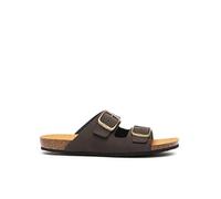 Scholl Didier, Sandali Uomo, 2 cinturini, Marrone Scuro, 44 EU