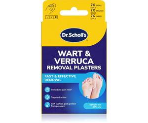 Scholl Dr. Scholl's Wart & Verruca Plaster lot de pansements pour soulager la pression sur les verrues et les callosités 3x7 pcs