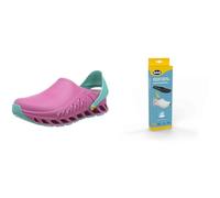 Scholl Evoflex Fuchsia + Semelles Pro Antistatiques avec Memory Cushion pour Evoflex - Fuchsia/Noir
