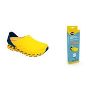 Scholl Evoflex Jaune + Semelles Antistatiques avec Memory Cushion pour Evoflex - Jaune/Marron