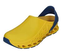 Scholl Evoflex - Zoccoli Unisex - Zoccoli sanitari con cinturino e plantare anatomico - Calzature Ospedaliere Giallo - Antistatico e antiscivolo