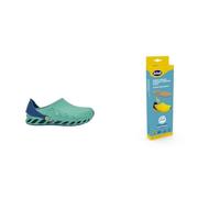Scholl Evoflex Vert + Semelles Antistatiques avec Memory Cushion pour Evoflex - Vert/Marron