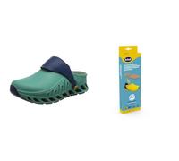 Scholl Evoflex Vert + Semelles Pro Antistatiques avec Memory Cushion pour Evoflex - Vert/Noir