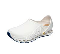 Scholl Evoflex - Zoccoli Unisex - Zoccoli sanitari con cinturino e plantare anatomico - Calzature Ospedaliere Bianco - Antistatico e antiscivolo