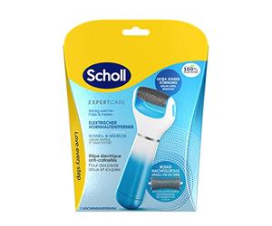 Scholl Expert Care - Élimination des callosités pour des pieds doux et soyeux, rapide et sans effort (avec rouleau de minéraux marins pour des résultats précis, 1 appareil avec rouleau)