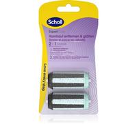 Scholl EXPERTCARE Rouleaux de rechange - 2 en 1 - Recharge pour enlever et lisser les callosités électriques, Bois de hêtre