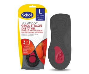 Scholl Expert Support Semelle Anti-Douleur Genou et Talon Taille L Semelles Intérieures 2 pc(s)