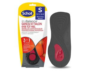 Scholl Expert Support Semelle Anti-Douleur Genou et Talon Taille S Semelles Intérieures 2 pc(s)