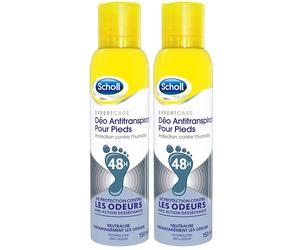 Scholl Expertcare Déo Antitranspirant Pour Pieds Spray 2x150 ml