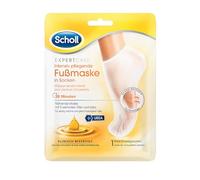 Scholl Expertcare Intensif Masque de Pied Nourrissant avec 3 Huiles Précieuses - Soin Hydratant - 1 Paire de Chaussettes Jetables