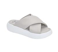 Scholl Femme BOCA Cross Sandale, Light Grey, 37 EU